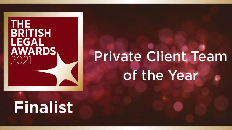 Myerson Private Client Team Shortlisted at The British Legal Awards 