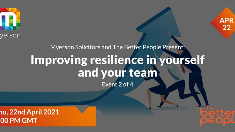 Webinar: Improving resilience in yourself and your team