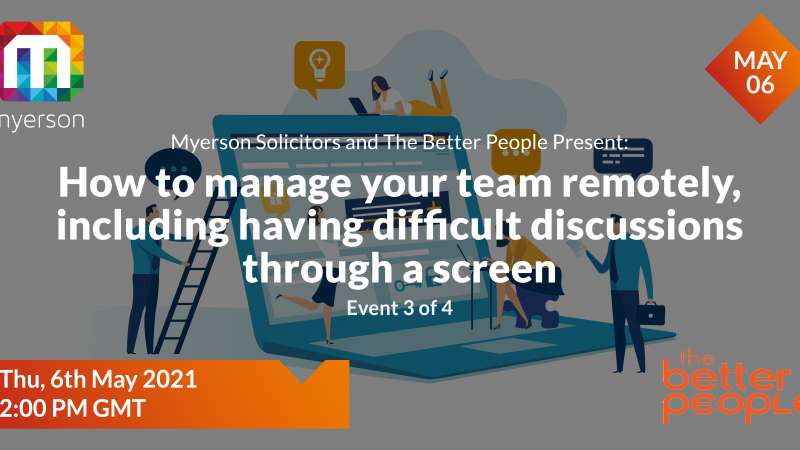 Webinar: How to manage your team remotely