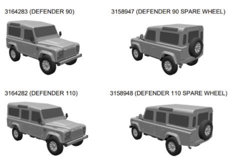 Land Rover Defender 3D Shapes