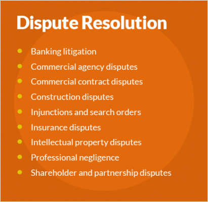 Dispute Resolution list