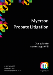 Myerson Guide Contesting a Will