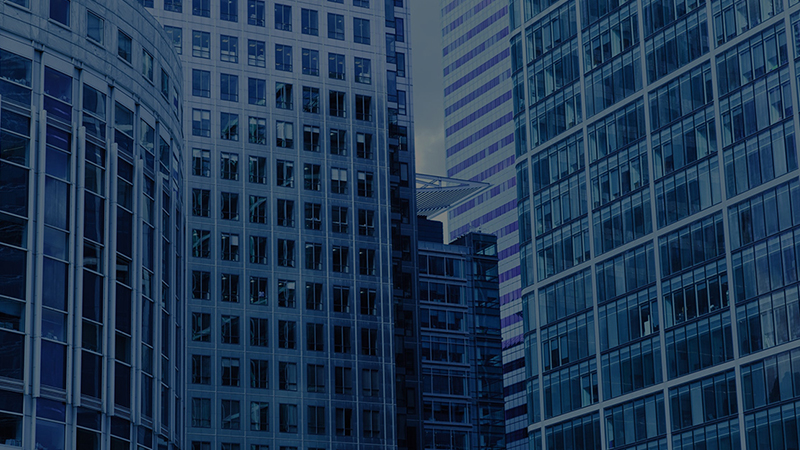 Corporate Buildings Blue