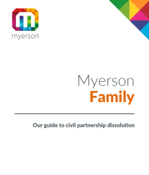 Guide Family Civil Partnership Dissolution