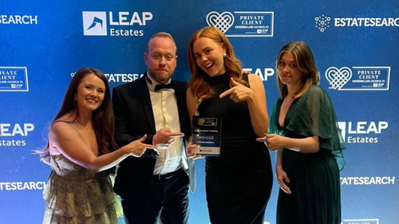 Myerson Wins Best Workplace Wellbeing at the Private Client Modern Law Awards 2025