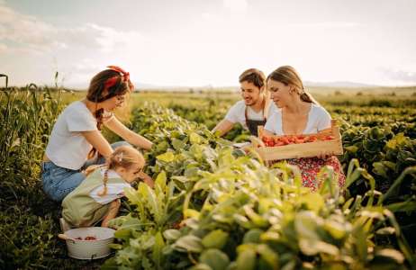 Farming family