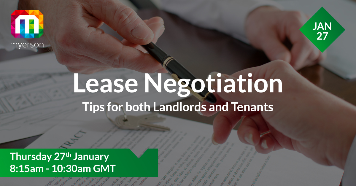 Lease Negotiation Tips for Landlords and Tenants Myerson