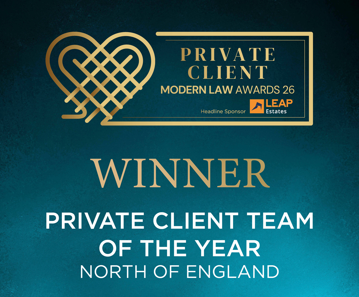 MLPCA26 AWARD BANNERS WINNERS Private Client Team of the Year North of England
