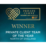 MLPCA26 AWARD BANNERS WINNERS Private Client Team of the Year North of England