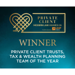 MLPCA26 AWARD BANNERS WINNERS Private Client Trusts Tax Wealth Planning Team of the Year