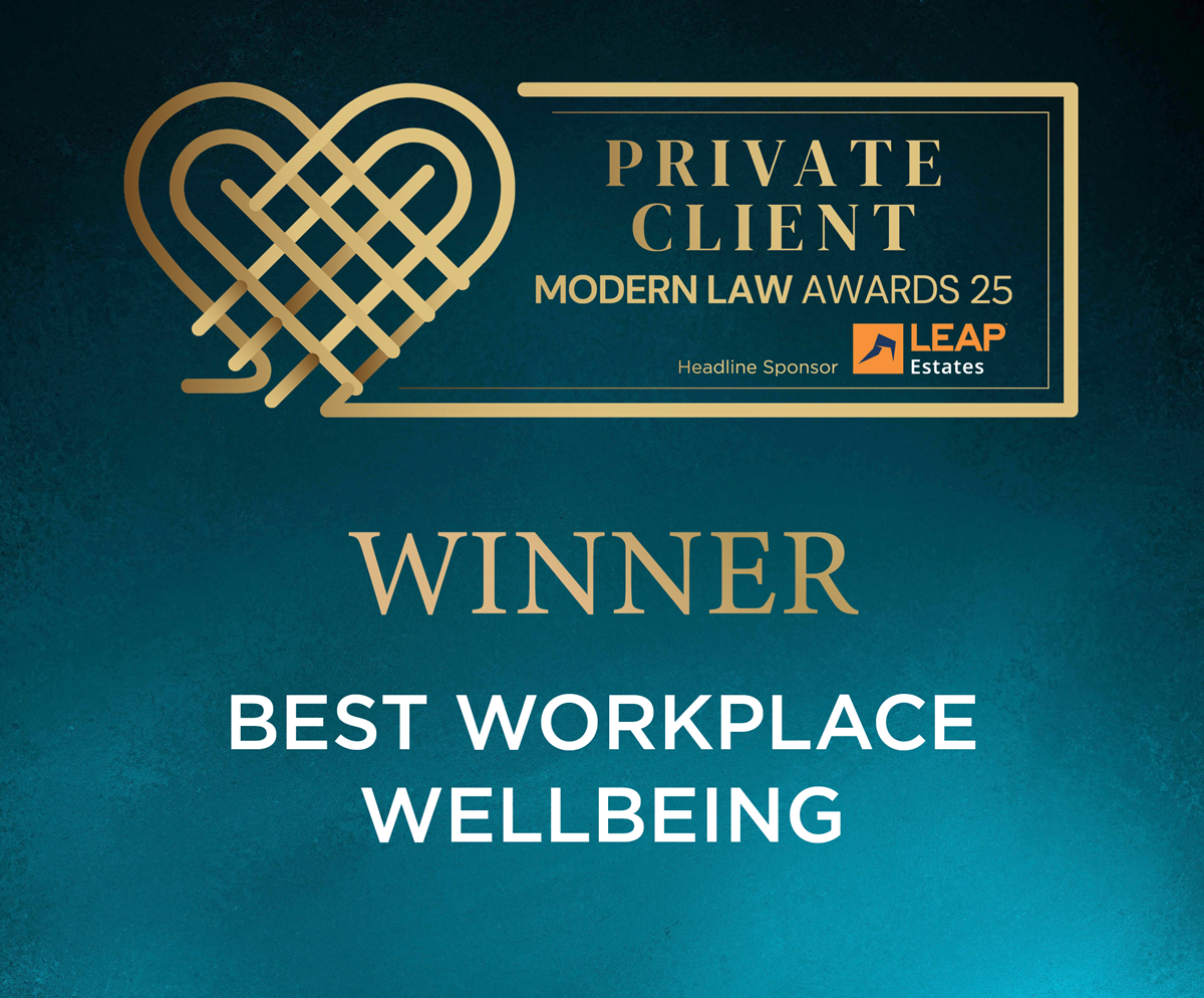 Modern Law private Client Awards Best Workplace Wellbeing v3