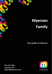 Myerson Family Law Guide to Divorce Cover