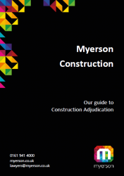 Myerson Guide to Construction Adjudication