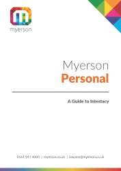 Myerson Wills Trusts and Probate Guide to Intestacy
